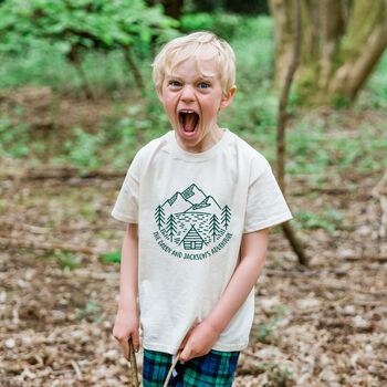 Personalised Adventure Father's Day Daddy And Me Matching Pyjamas, 2 of 4