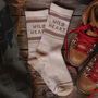 'Wild Heart' Retro Stripe Tube Socks, thumbnail 1 of 6