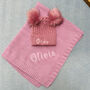 Personalised Baby/Toddler Beanie Pink/Blue, thumbnail 3 of 5