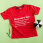 Mummy's Boy Definition T Shirt, thumbnail 1 of 3