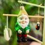 Large Glass Gnome Shaped Bauble, thumbnail 1 of 2