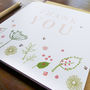 Set Of Four Floral 'Thank You' Cards, thumbnail 3 of 3