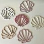 Set Of Six Seashell Shapes For Wall Decor, thumbnail 2 of 9