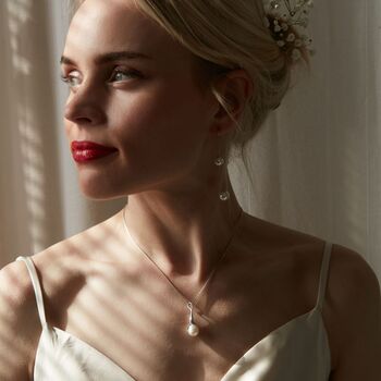 Royal Pearl Calla Lily Pendant, 5 of 9