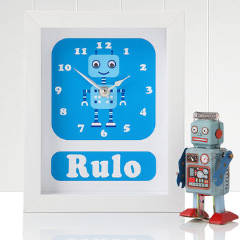 Personalised Children's Robot Clock, 2 of 6