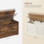 Storage Chest With Safety Hinges Shoe Storage Bench, thumbnail 2 of 7