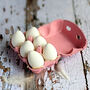 Six White Crafts Easter Eggs In Egg Box, thumbnail 2 of 5