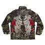 Sequin Wings And Roses Personalised Kids Camo Jacket, thumbnail 5 of 11