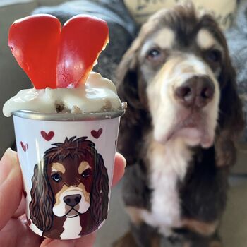 Personalised Heart Pup Cup Birthday Gift For Dog, 4 of 12