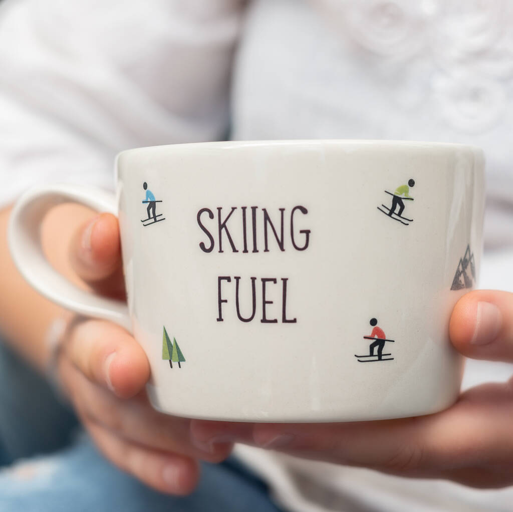 Skiing Fuel Handmade Cup, 1 of 3