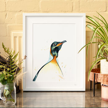 Inky Penguin Illustration Print, 3 of 5