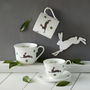 Personalised Lucky Hare Bone China Mug Or Cup, thumbnail 1 of 6