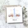 Fire Engine 3rd Birthday Card, 1st 2nd Birthday Card For Son, Nephew, Any Relationship, thumbnail 4 of 8