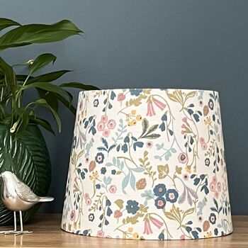 Ashbee Teal Blush Pink Floral Empire Lampshades, 5 of 9