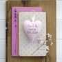 Personalised Hanging Heart Gift For 2nd Or Any Anniversary, thumbnail 11 of 12