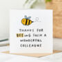 Thank You Card 'Beeing A Wonderful Colleague', thumbnail 1 of 2