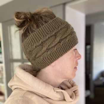 Women's Chunky Cashmere Headband, 2 of 6