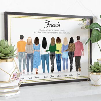 Gifts For Friends, Personalised Best Friends Print, 2 of 10