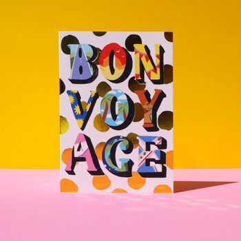 Bon Voyage Gold Foiled Card, 3 of 4