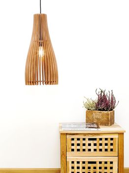 Wooden Retro Lampshade Ceiling Light, 3 of 3