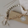 Personalised Tie Style Vintage Lace Wedding Garter, thumbnail 2 of 4