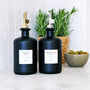 Matt Black Glass Oil / Vinegar Pourer Bottle With Personalised Label, thumbnail 7 of 7