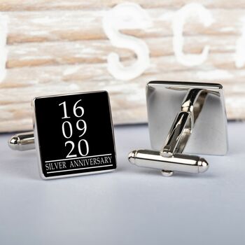 Personalised Photo And Date Cufflinks, 4 of 4