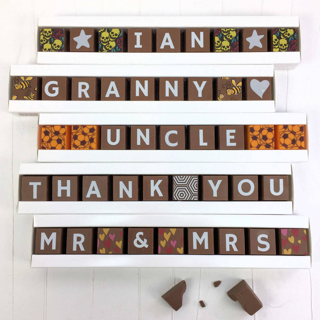 Personalised Name On Chocolate, 1 of 5