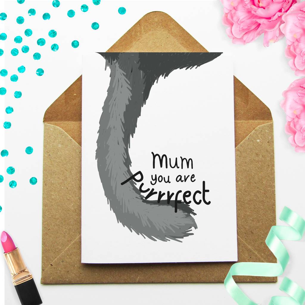 Funny Cat Lover Mothers Day Card For Her