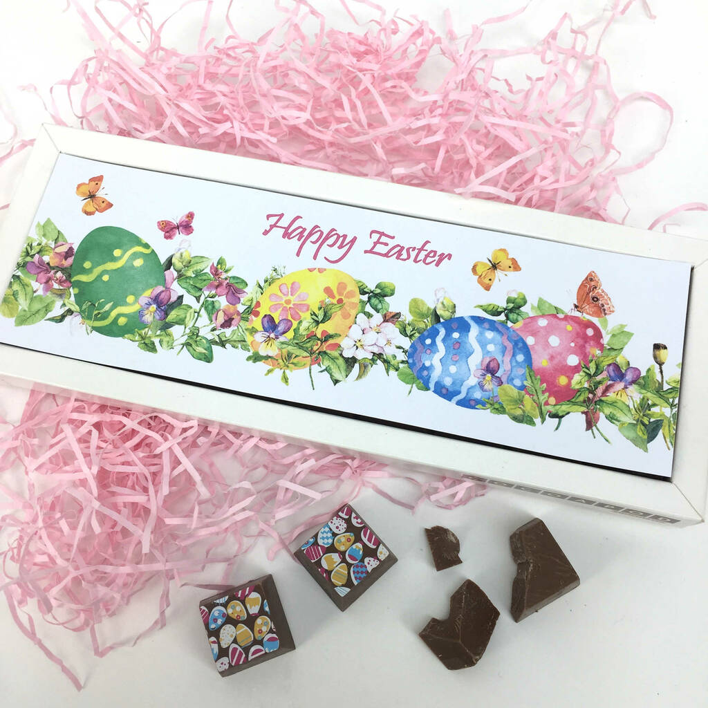 Personalised Chocolates Easter Spring Flowers Gift By Cocoapod