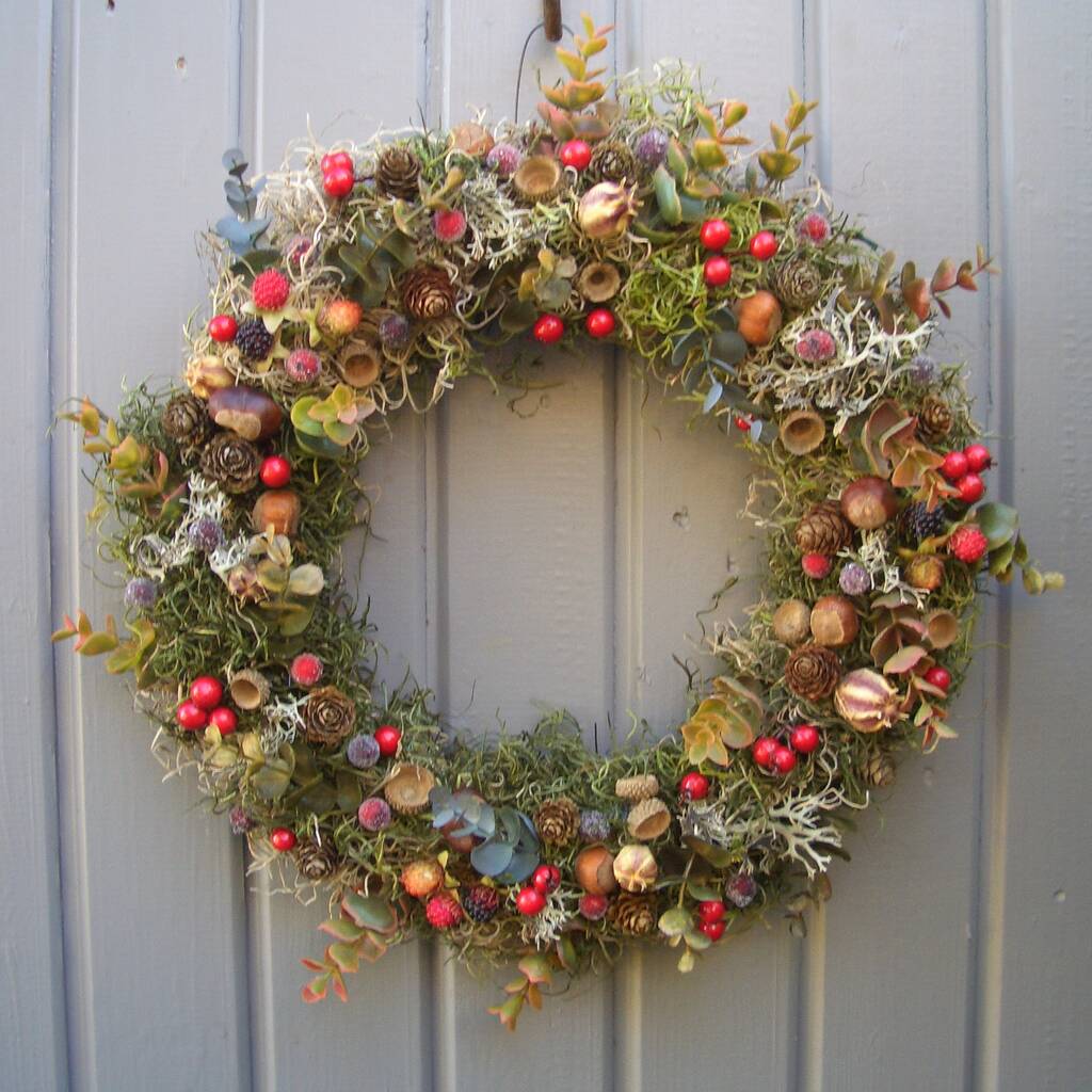 Autumn Berry Wreath For Wall Or Door Decoration, 1 of 10