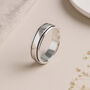 Personalised Recycled Sterling Silver Spinner Ring – 5mm, thumbnail 3 of 10