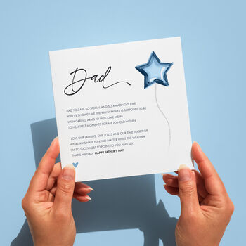 Daddy You're So Special Poem Father's Day Card, 2 of 2