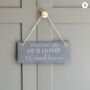Personalised Welcome To Our Home Slate Sign, thumbnail 3 of 3