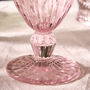 Set Of Four Armas Rose Wine Goblets, thumbnail 5 of 5