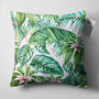 Green Tropical Palm Leaves Pillow Cover, thumbnail 5 of 7