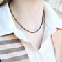 Handmade Black Gold Crystal Beaded Mangalsutra Necklace, thumbnail 3 of 8