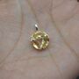 Citrine Silver Floral Pendant: November Birthstone, thumbnail 7 of 8