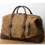 Waxed Canvas Leather Classic Holdall Bag, thumbnail 4 of 12