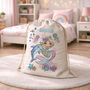 Personalised Mermaid Drawstring Toy Sack, Girls Dress Up Storage Bag, thumbnail 2 of 4