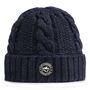 Fisherman's Deep Navy Beanie Hat, thumbnail 2 of 3