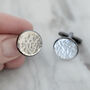 Secret Message Silver Cufflinks, thumbnail 6 of 11