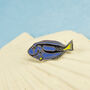 Blue Tang Fish Pin, thumbnail 1 of 3