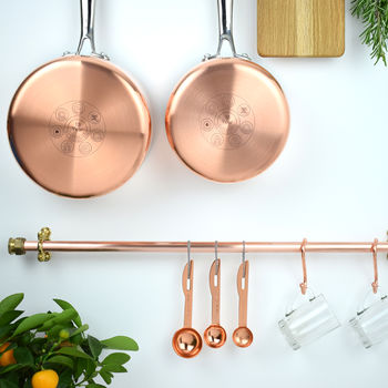 Industrial Copper And Brass Pan Rail, 3 of 5