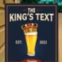 Kings Tipple Personalised Home Pub Sign / Man Cave Sign, thumbnail 3 of 8