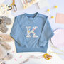 Liberty Of London Personalised Children's Jumper Blue, thumbnail 1 of 5