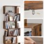 Six Tier Bookshelf Room Divider Modern Storage Unit, thumbnail 6 of 8