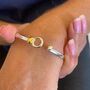 Personalised Silver And Gold Bracelet For Her, thumbnail 2 of 7