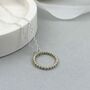 The Halo Helm Necklace Silver Or 12ct Gold Filled Hoop, thumbnail 4 of 4