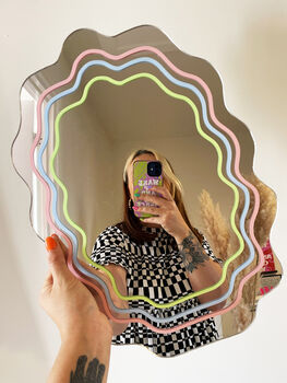 Pastel Wavy Mirror, 6 of 6